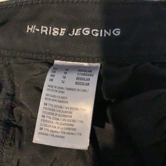 American Eagle Black Jeggings - Picture 3 of 3